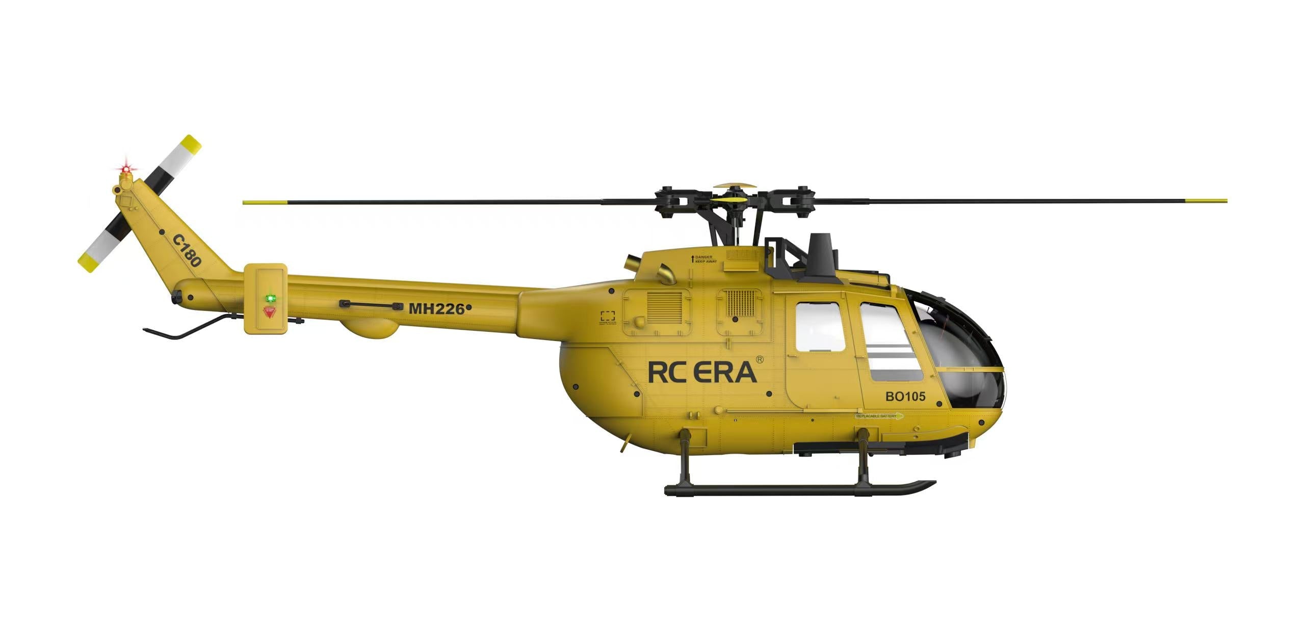RC ERA C180 1:25 Scale BO105 6-Channel Brushless RC Helicopter (3D Stunt Edition)