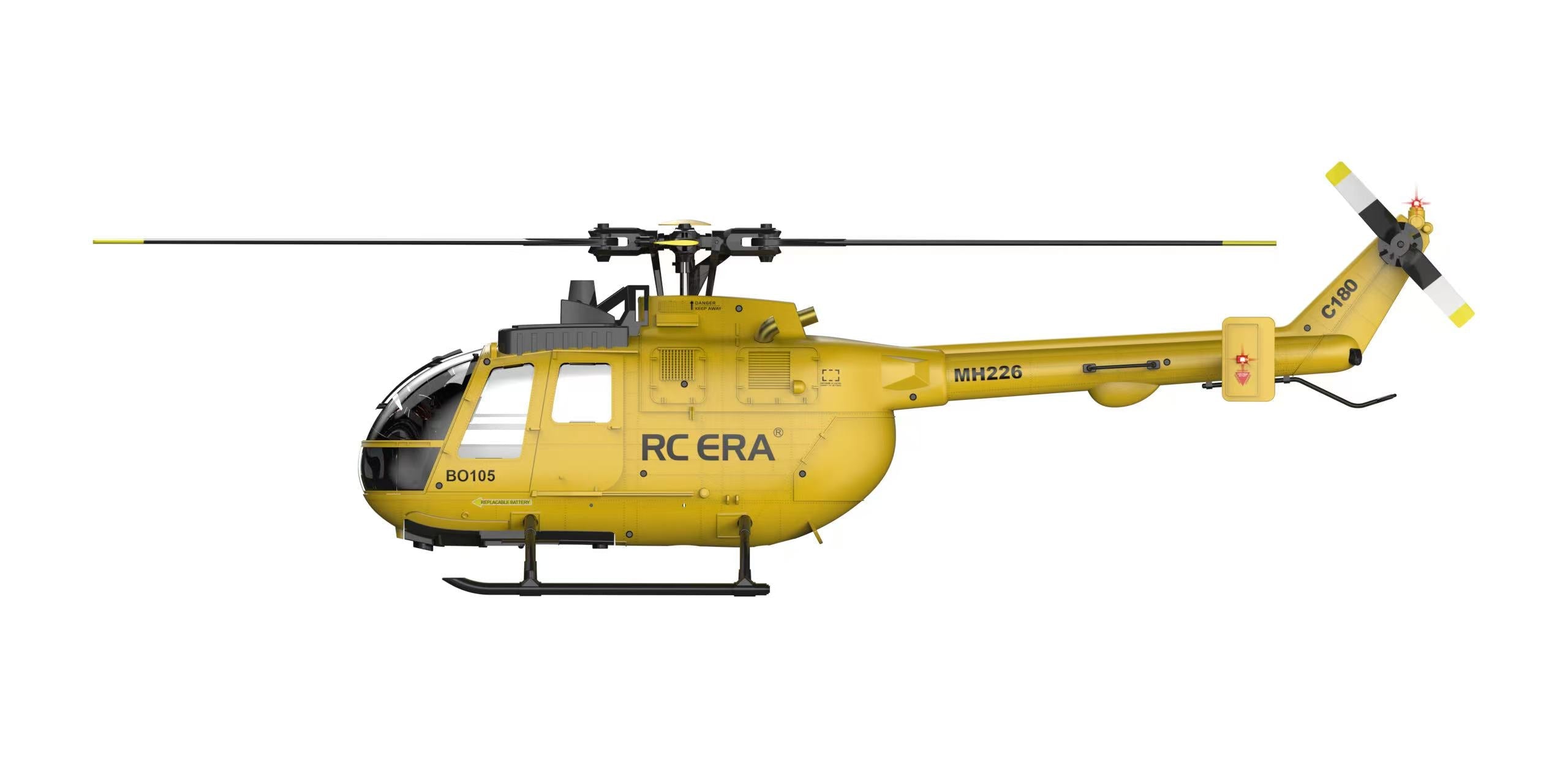 RC ERA C180 1:25 Scale BO105 6-Channel Brushless RC Helicopter (3D Stunt Edition)