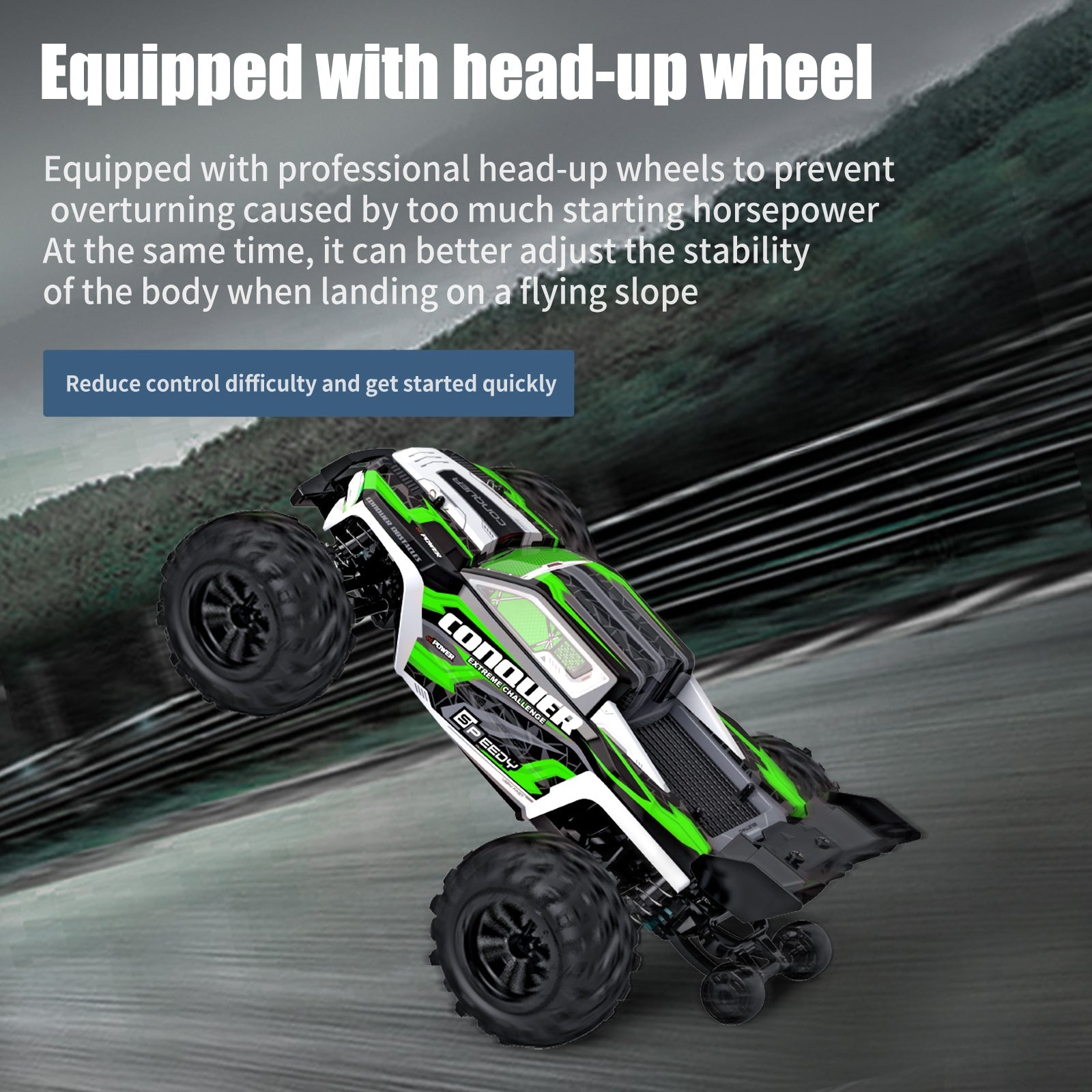 1:16 Scale 40KM/H Waterproof Offroad All Terrains RC Monster Truck (Set 16102)