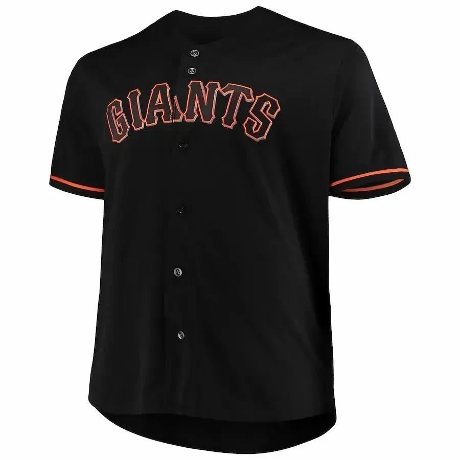 San Francisco Giants Big And Tall Pop Fashion Jersey - Black