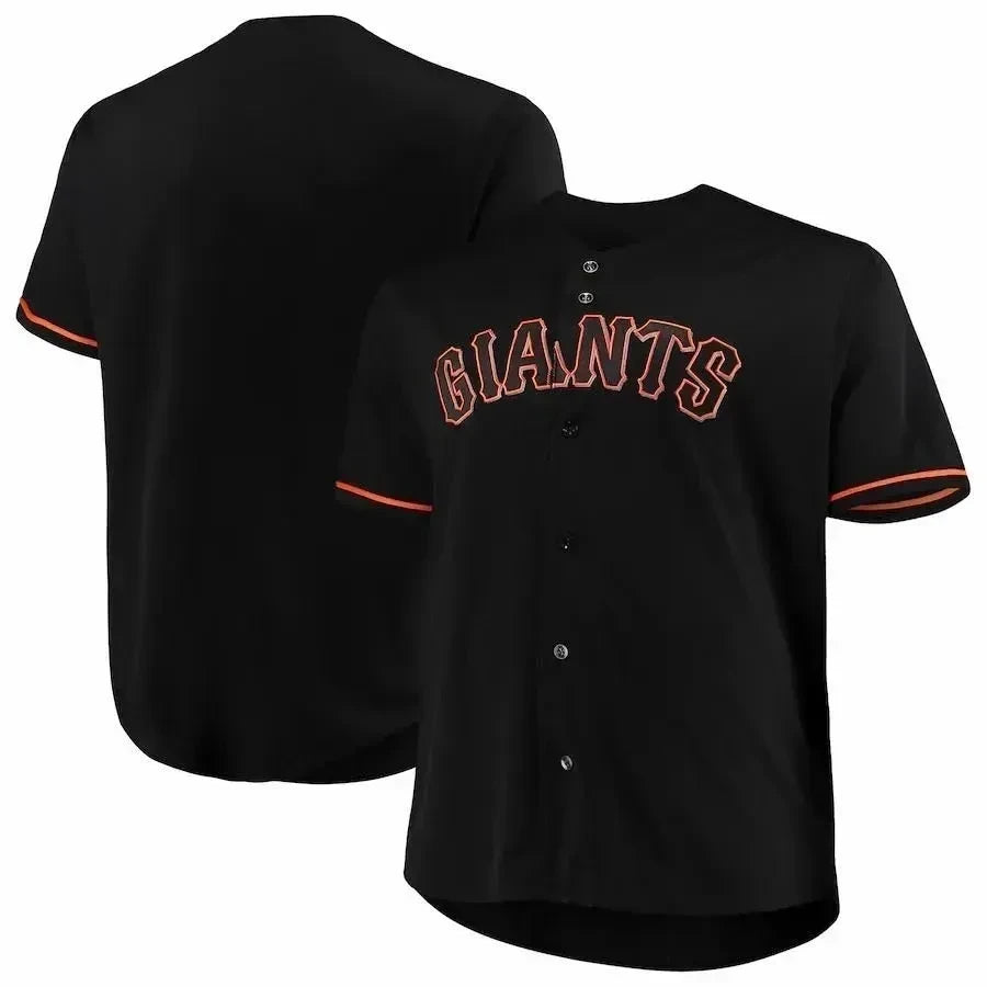 San Francisco Giants Big And Tall Pop Fashion Jersey - Black