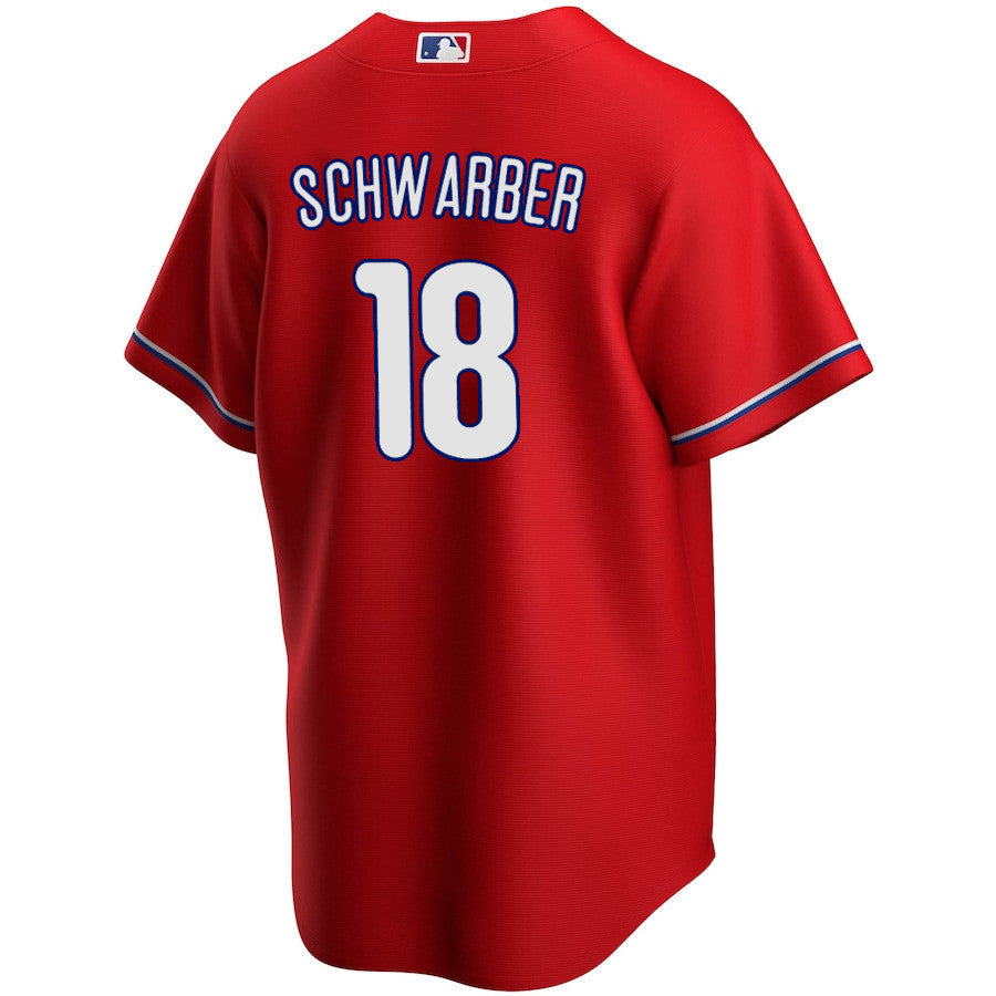 Kyle Schwarber 18 Philadelphia Phillies Alternate Player Jersey - Red Jersey