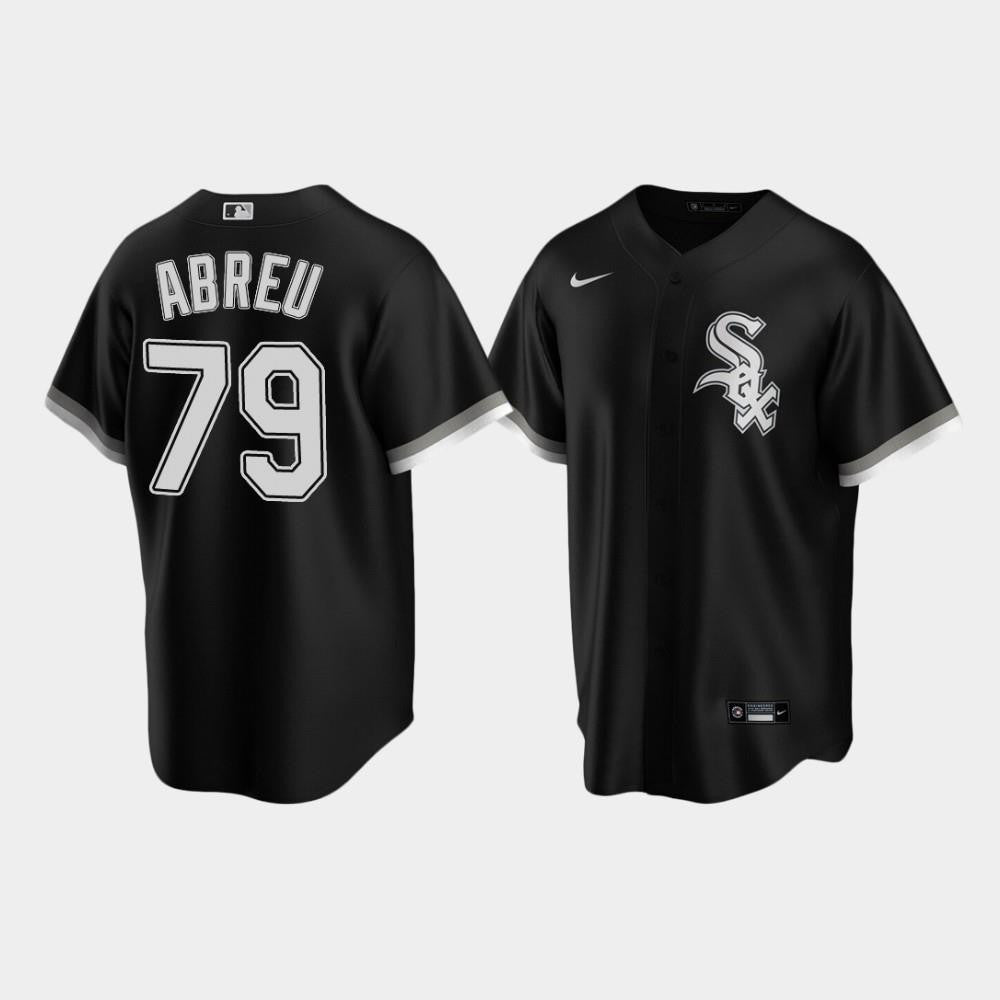 Men's Chicago White Sox 79 Jose Abreu Black Alternate Jersey Jersey