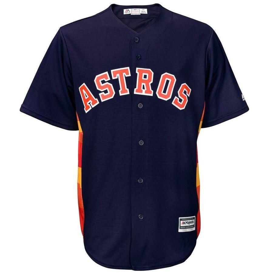 Alex Bregman Houston Astros Big And Tall Cool Base Player Jersey - Navy