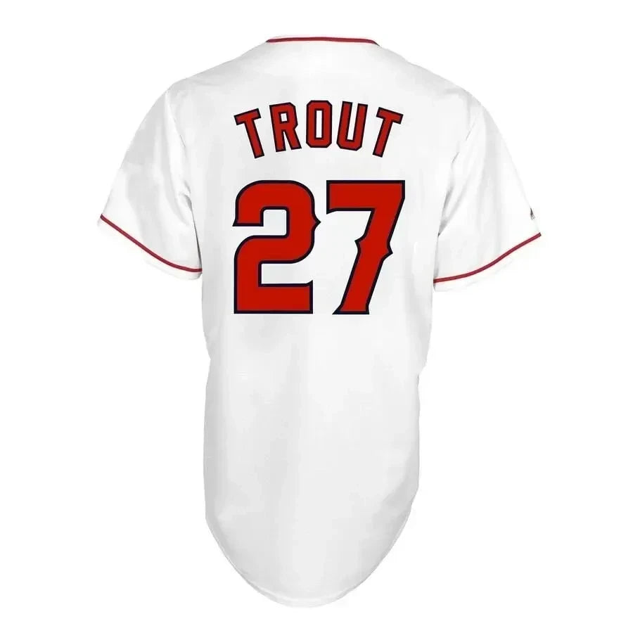 Mike Trout Los Angeles Angels Big And Tall Player Baseball Jersey - White