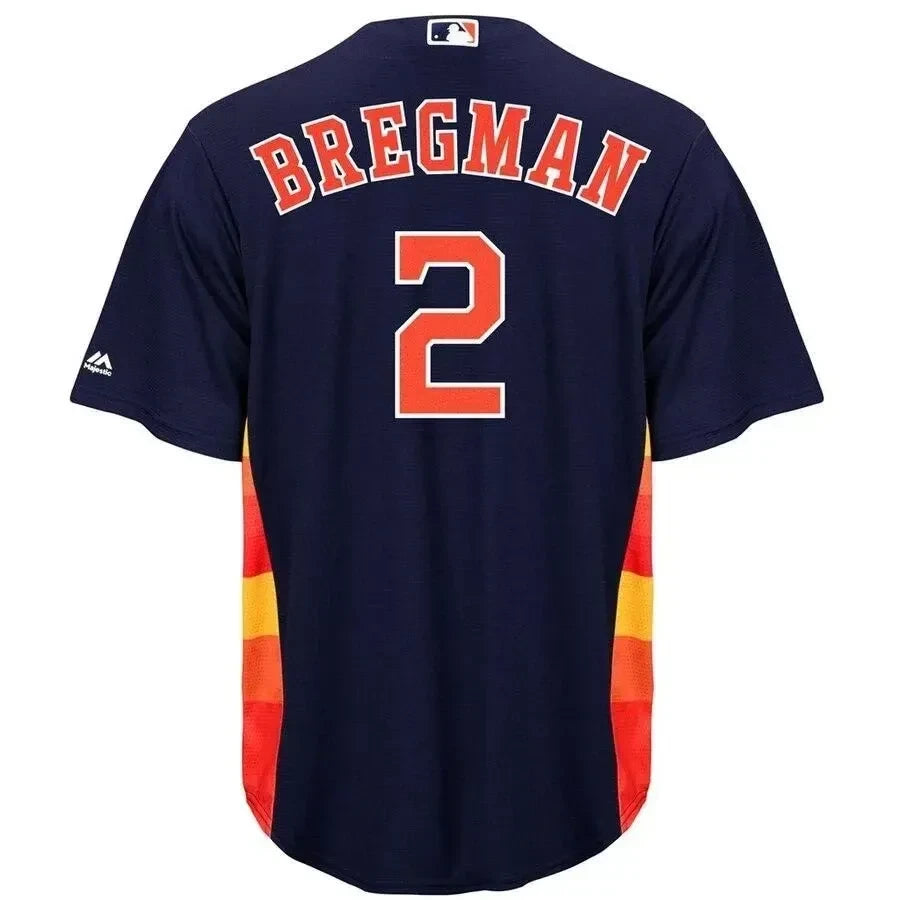 Alex Bregman Houston Astros Big And Tall Cool Base Player Jersey - Navy