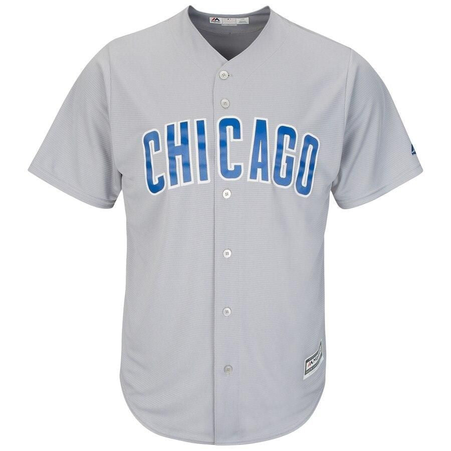Javier Baez Chicago Cubs Away Cool Base Player Jersey - Gray