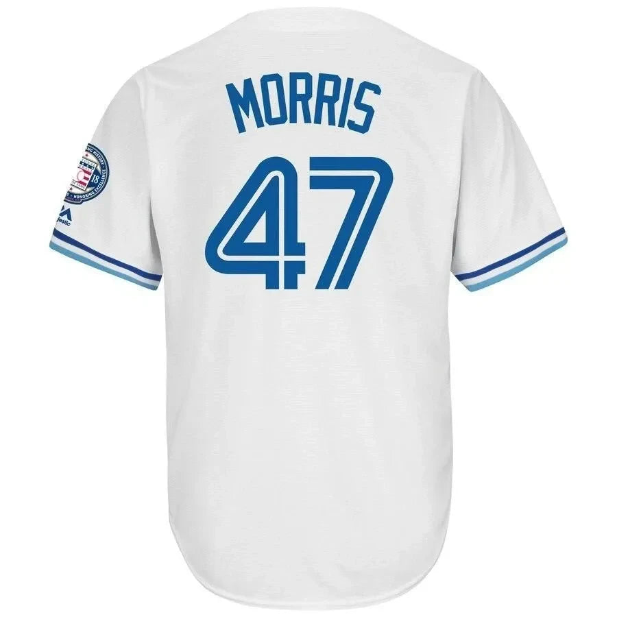 Jack Morris Toronto Blue Jays Hall Of Fame Induction Patch Cool Base Jersey - White