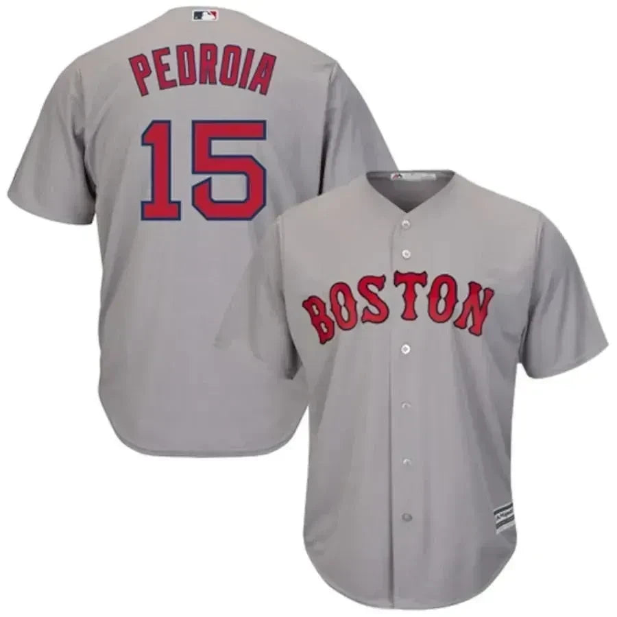 Dustin Pedroia Boston Red Sox Cool Base Player Jersey - Gray