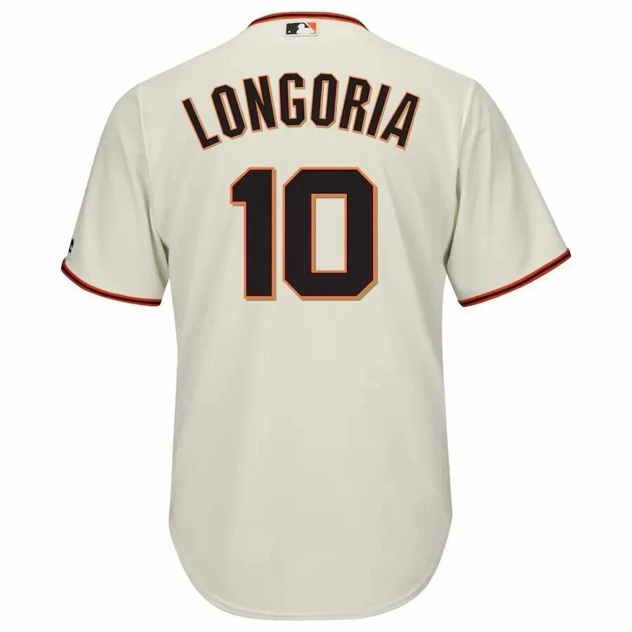 Evan Longoria San Francisco Giants Home Cool Base Player Jersey - Cream