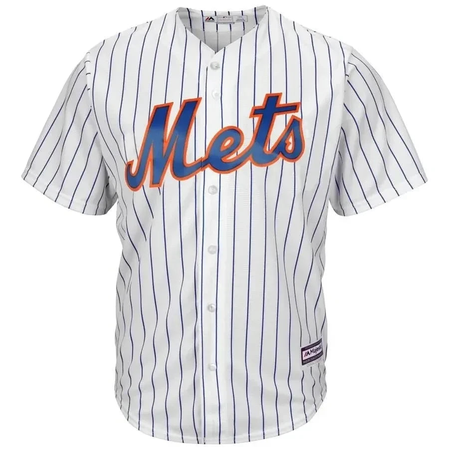 Jacob Degrom New York Mets Big And Tall Official Cool Base Player Jersey - White Royal