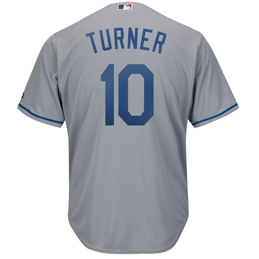 Justin Turner Los Angeles Dodgers Road Official Cool Base Player Jersey - Gray