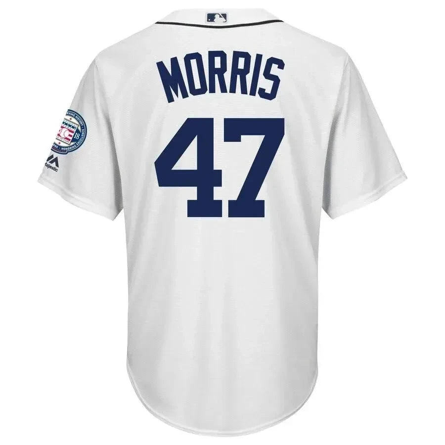 Jack Morris Detroit Tigers Hall Of Fame Induction Patch Cool Base Jersey - White