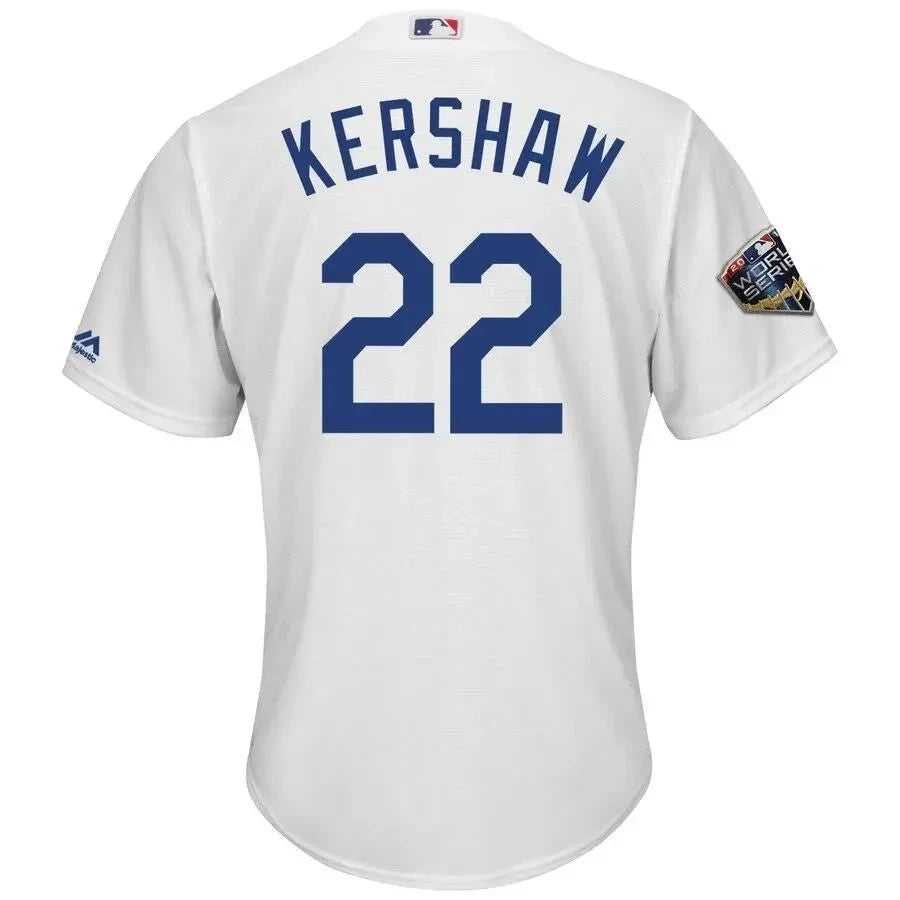 Clayton Kershaw Los Angeles Dodgers 2018 World Series Cool Base Player Jersey - White