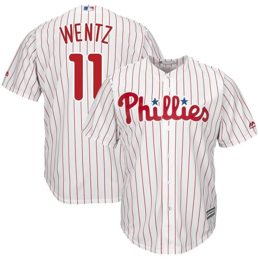 Carson Wentz Philadelphia Phillies X Crossover Cool Base Player Jersey - White