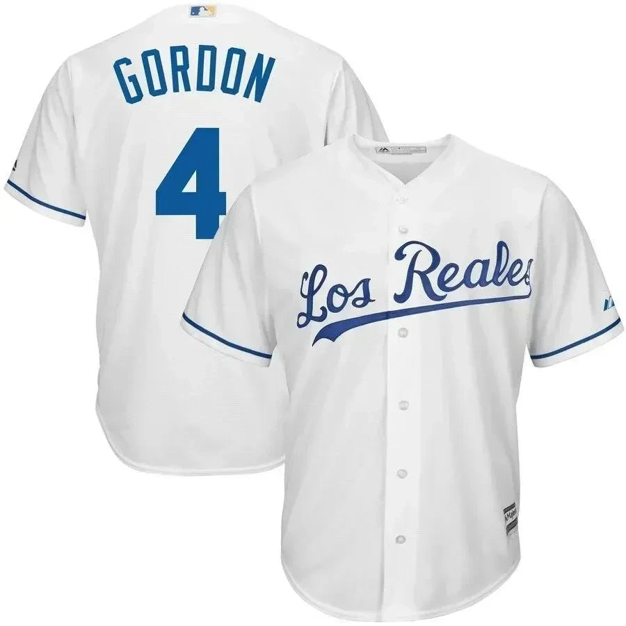 Alex Gordon Kansas City Royals Los Reales Cool Base Player Jersey - White