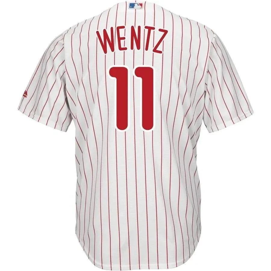 Carson Wentz Philadelphia Phillies X Crossover Cool Base Player Jersey - White