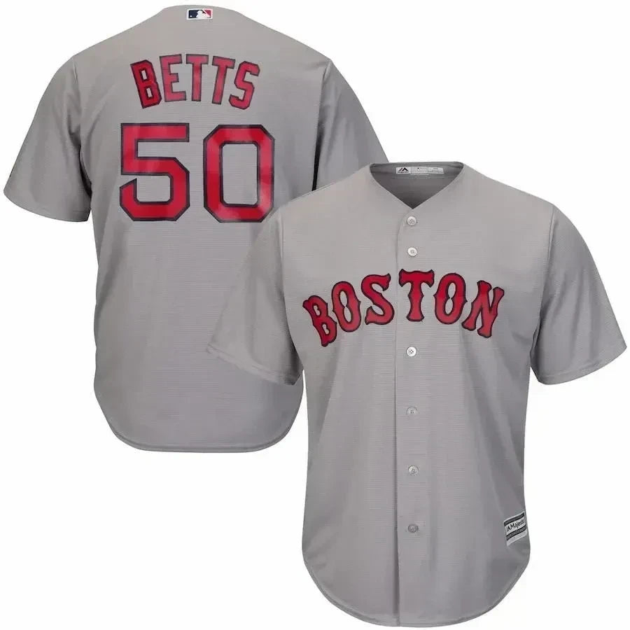 Mookie Betts Boston Red Sox Cool Base Player Jersey - Gray