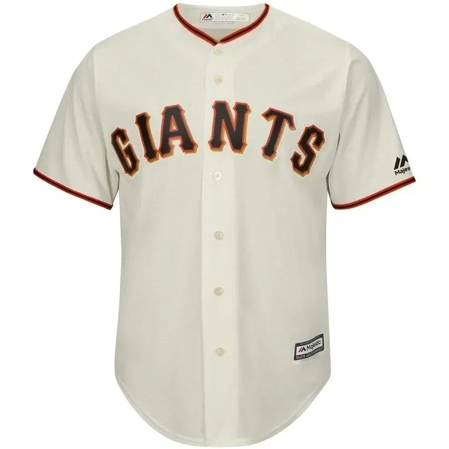 Evan Longoria San Francisco Giants Official Team Cool Base Player Jersey - Cream Color