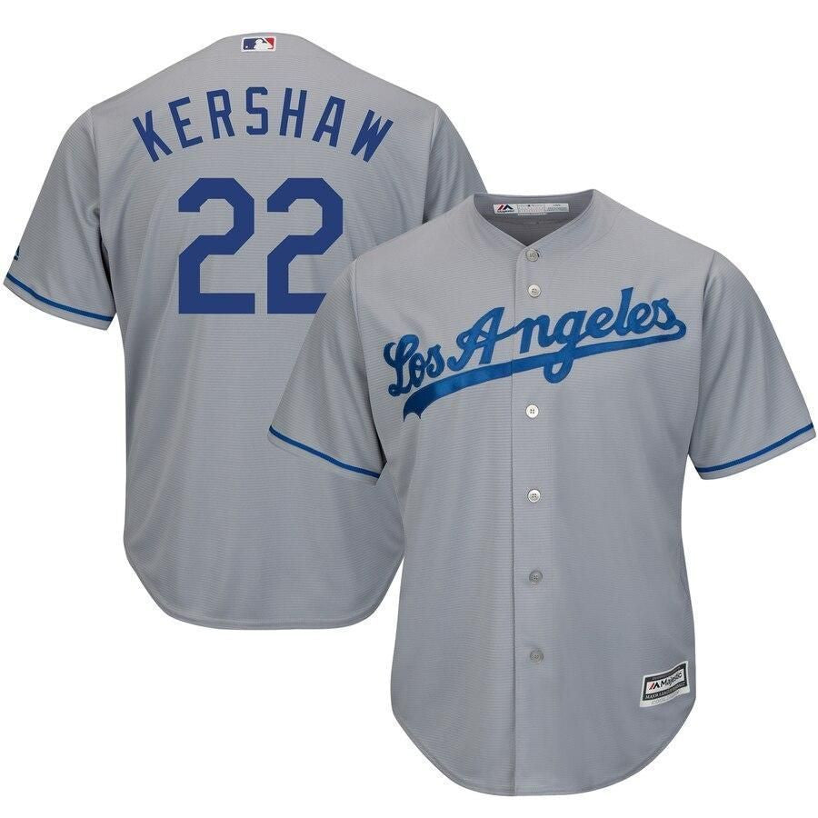 Clayton Kershaw Los Angeles Dodgers Cool Base Player Jersey - Gray