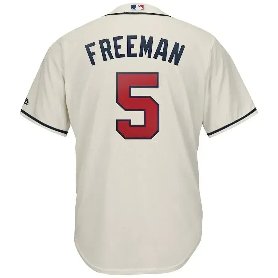 Freddie Freeman Atlanta Braves Official Cool Base Player Jersey - Cream