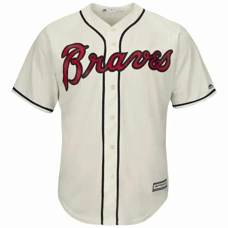 Freddie Freeman Atlanta Braves Official Cool Base Player Jersey - Cream