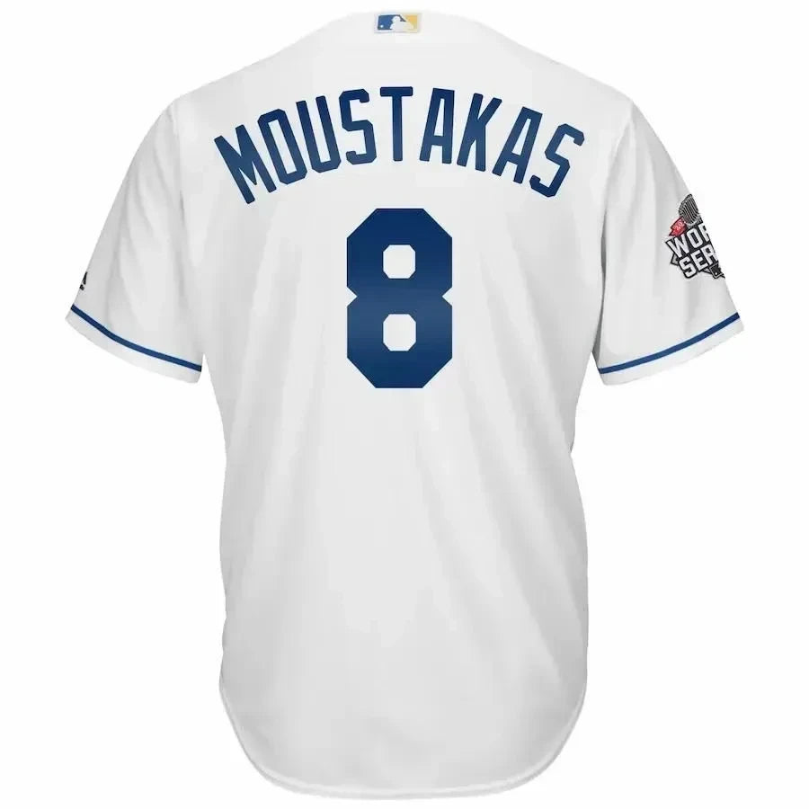 Mike Moustakas Kansas City Royals World Series Cool Base Jersey - White
