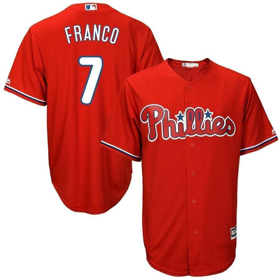 Maikel Franco Philadelphia Phillies Big And Tall Fashion Cool Base Player Jersey - Scarlet