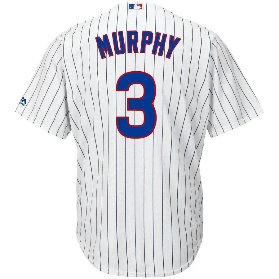 Daniel Murphy Chicago Cubs Home Official Cool Base Player Jersey - White Royal