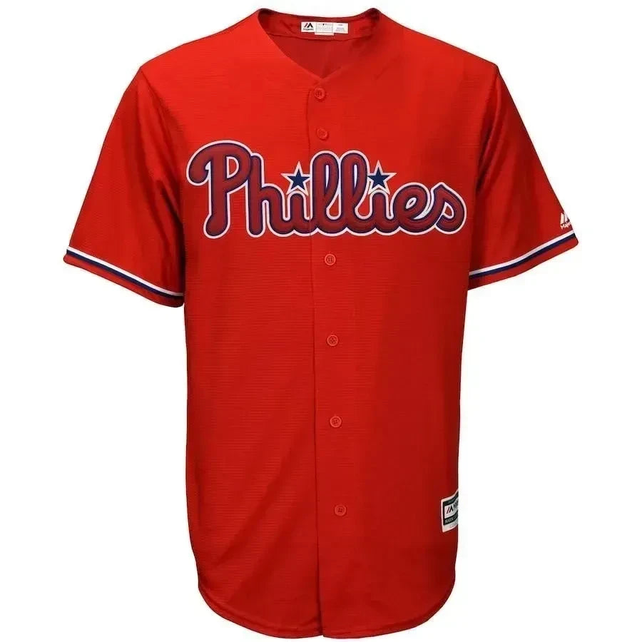 Philadelphia Phillies Alternate Official Cool Base Team Jersey - Scarlet