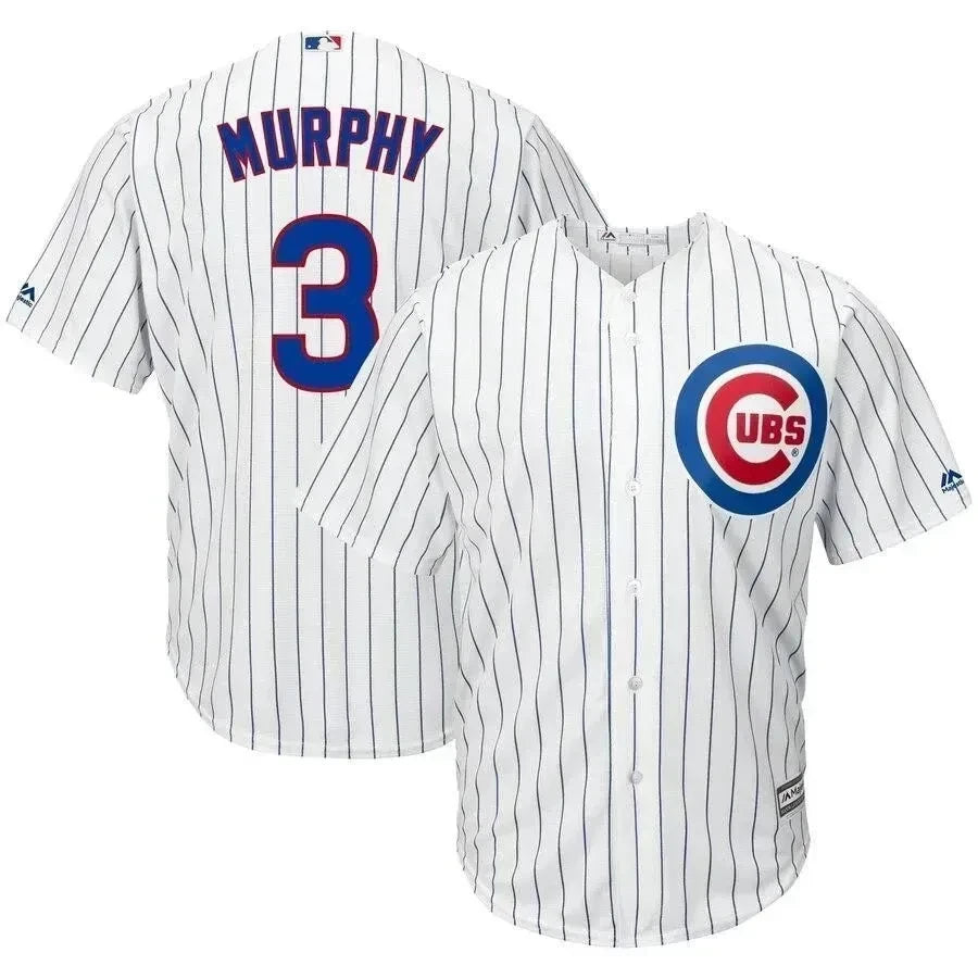 Daniel Murphy Chicago Cubs Home Official Cool Base Player Jersey - White Royal