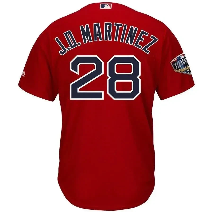 J.d. Martinez Boston Red Sox 2018 World Series Cool Base Player Jersey - Scarlet