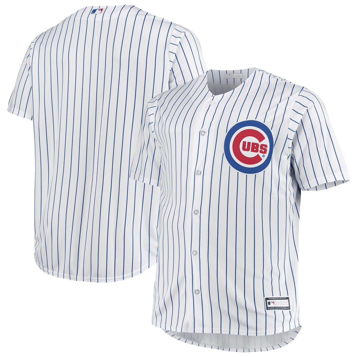 Men's White/Royal Chicago Cubs Big & Tall Home Team Jersey Jersey