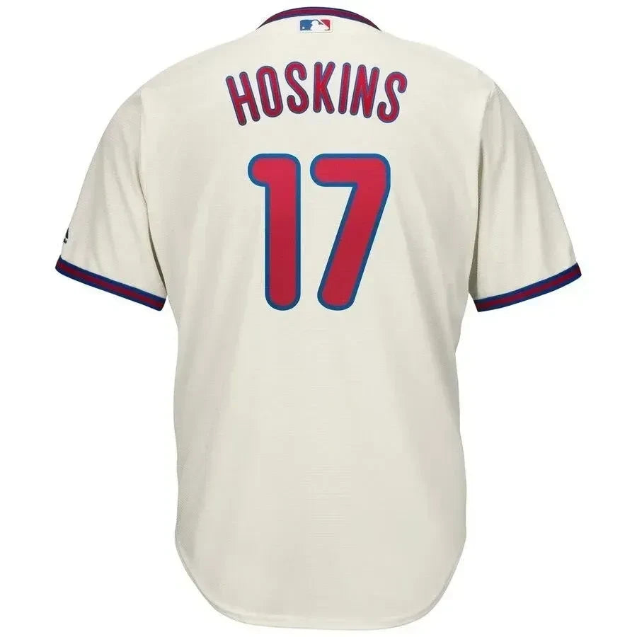 Rhys Hoskins Philadelphia Phillies Alternate Official Cool Base Player Jersey - Cream
