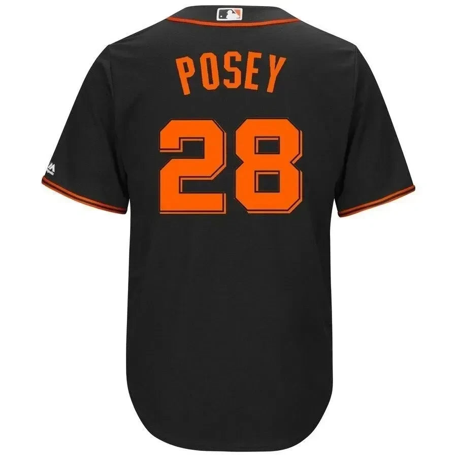 Buster Posey San Francisco Giants Big And Tall Alternate Cool Base Player Jersey - Black