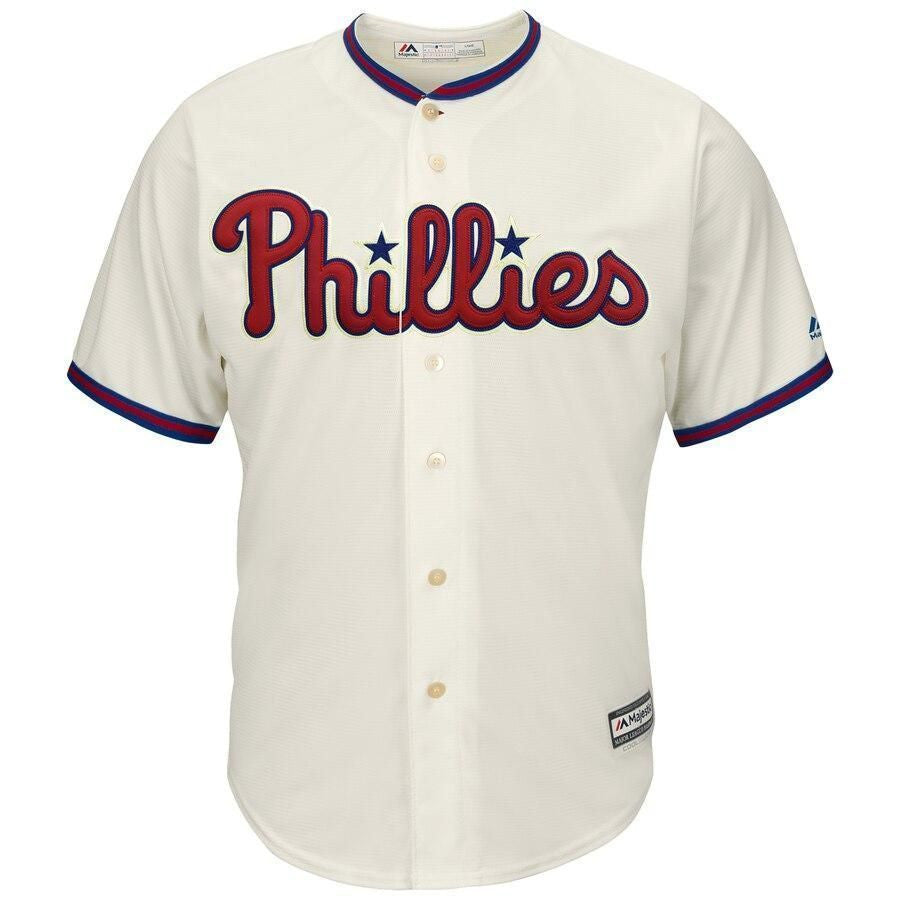 Rhys Hoskins Philadelphia Phillies Alternate Official Cool Base Player Jersey - Cream