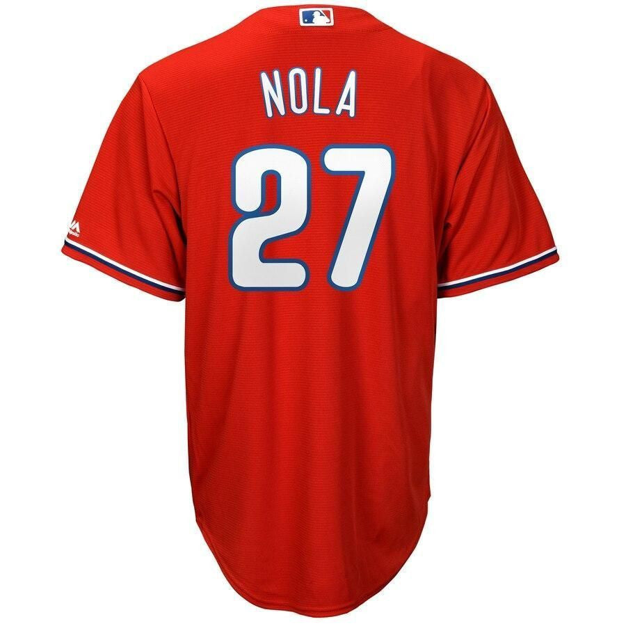 Aaron Nola Philadelphia Phillies Alternate Official Cool Base Player Jersey - Red