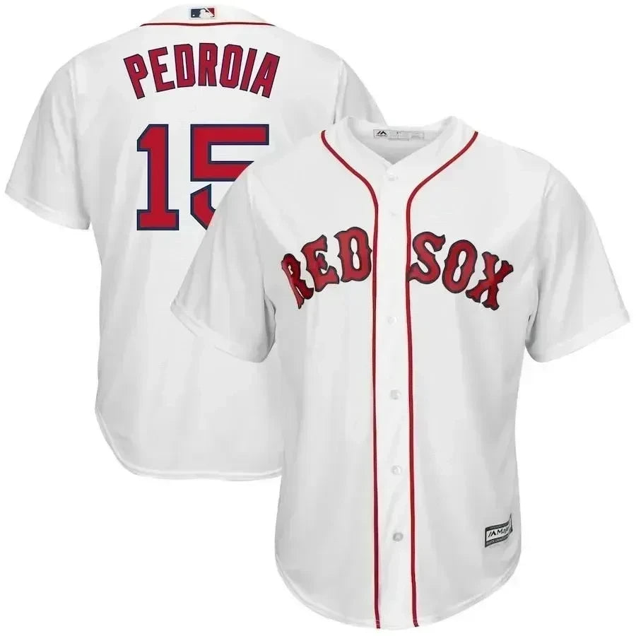 Dustin Pedroia 15 Boston Red Sox Big And Tall Cool Base Player Jersey - White