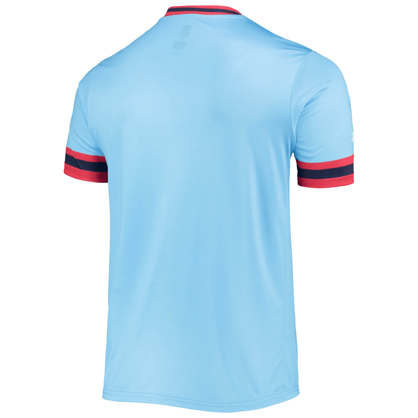 Men's Stitches Light Blue/Red St. Louis Cardinals Cooperstown Collection V-Neck Team Color Jersey Jersey