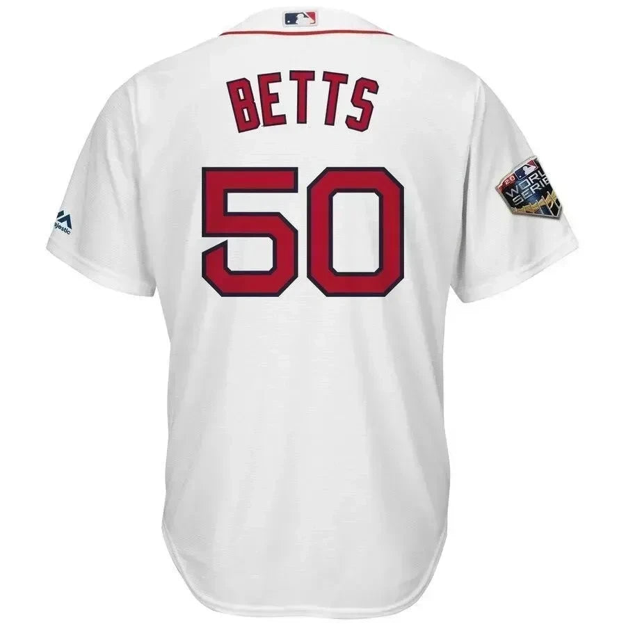 Mookie Betts Boston Red Sox 2018 World Series Cool Base Player Jersey - White