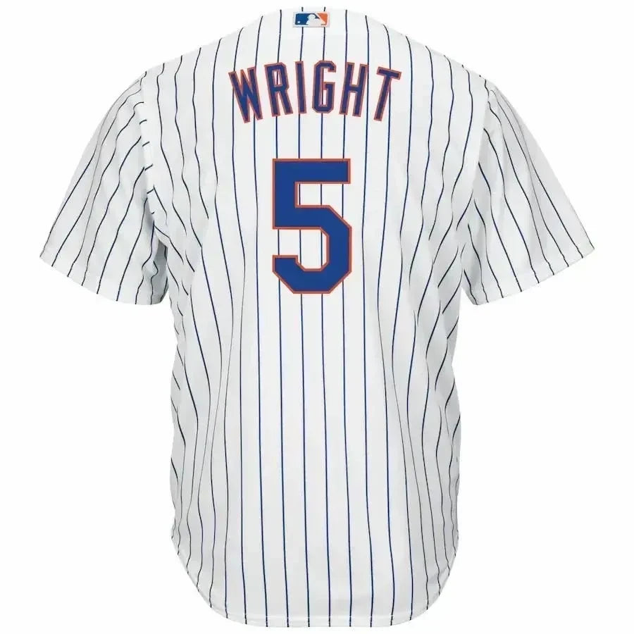 David Wright New York Mets Home Big And Tall Cool Base Player Jersey - White Royal