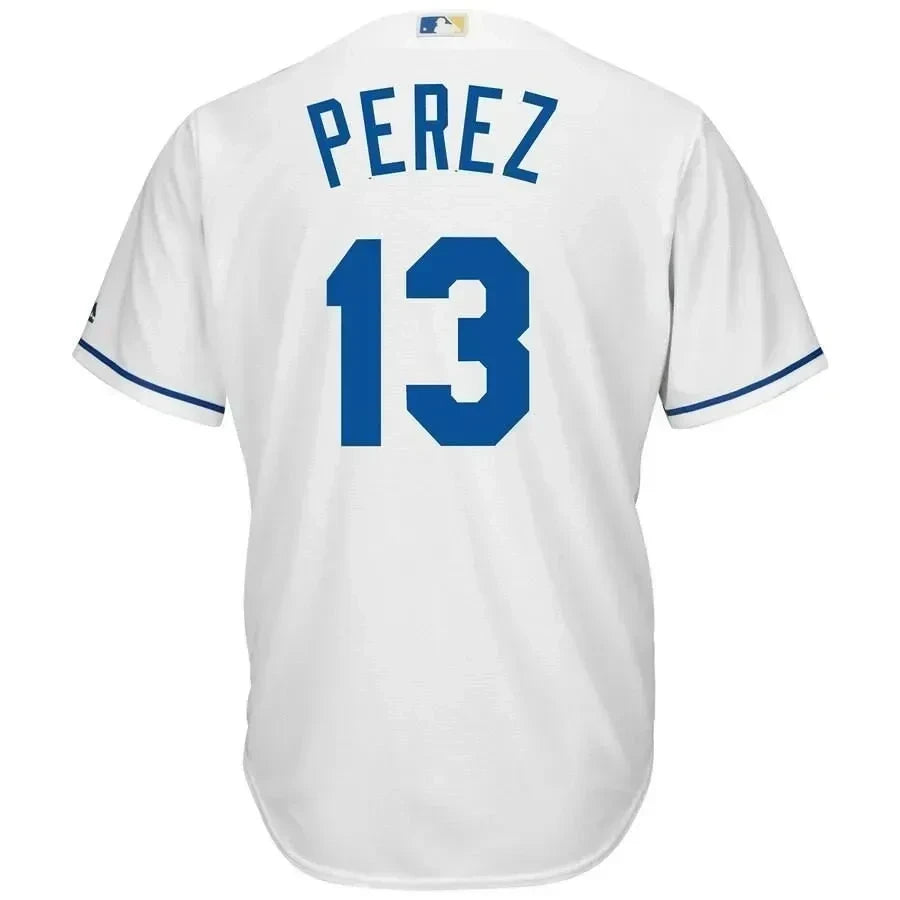 Salvador Perez Kansas City Royals Cool Base Player Jersey - White