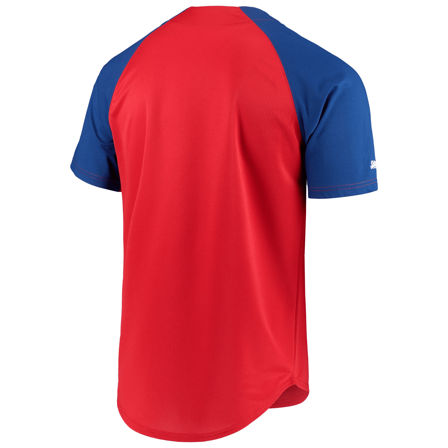 Men's Stitches Red Philadelphia Phillies Logo Button-Up Jersey Jersey