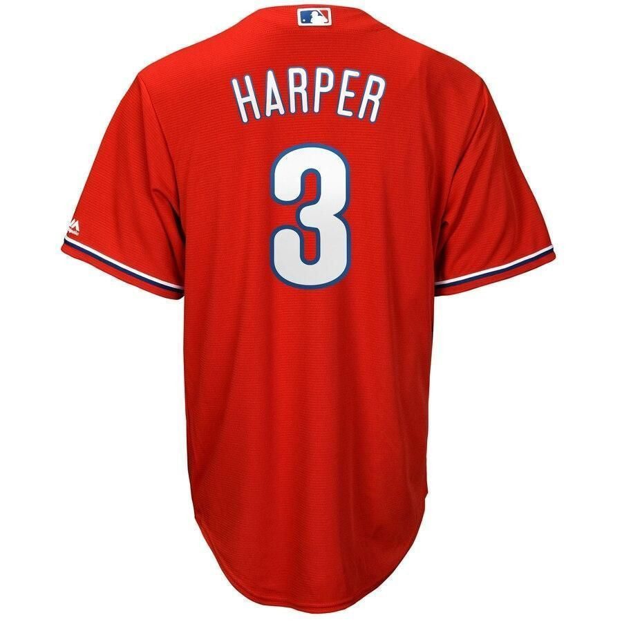 Bryce Harper Philadelphia Phillies Official Cool Base Player Jersey - Scarlet