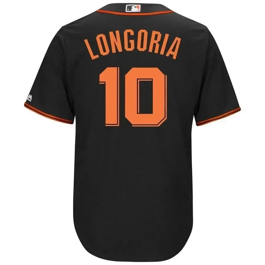 Evan Longoria San Francisco Giants Alternate Cool Base Player Jersey - Black