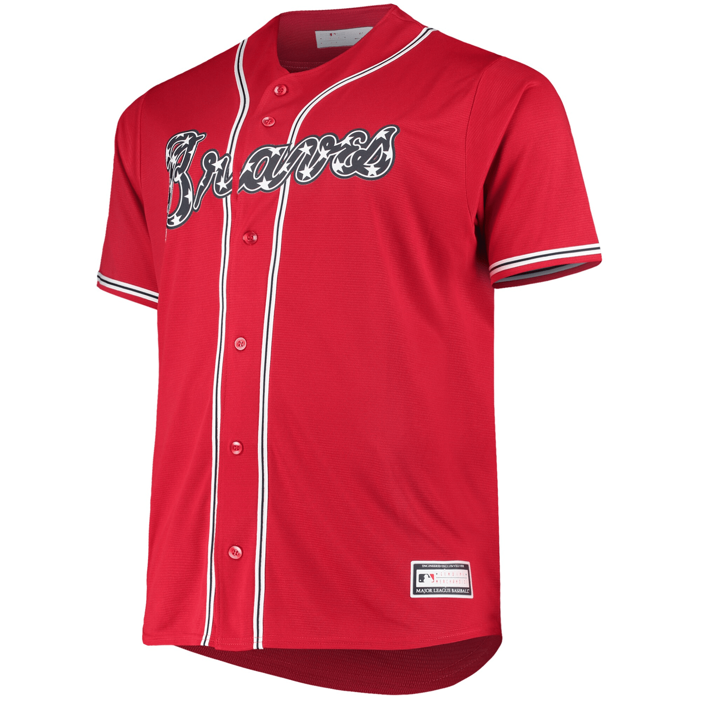 Men's Red Atlanta Braves Big & Tall Alternate Team Jersey Jersey