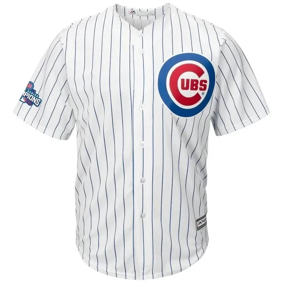 Kris Bryant Chicago Cubs Home 2016 World Series Champions Team Logo Patch Player Jersey - White