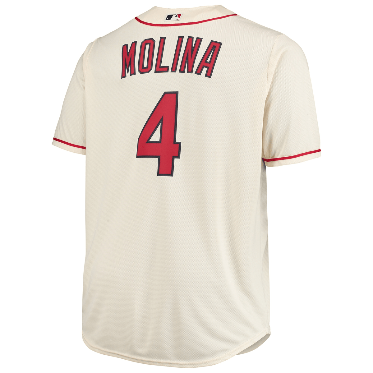 Men's Yadier Molina Cream St. Louis Cardinals Big & Tall Player Jersey Jersey