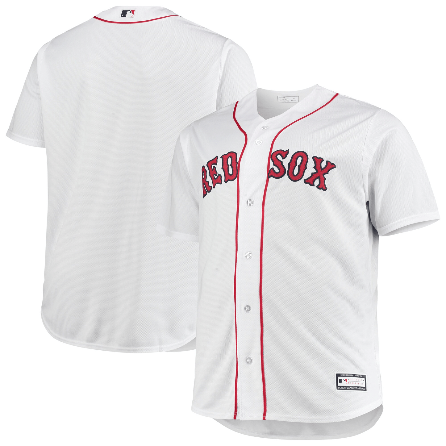 Men's White Boston Red Sox Big & Tall Home Team Jersey Jersey