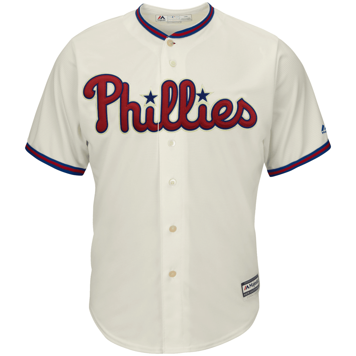 Men's Cream Philadelphia Phillies Alternate Official Cool Base Team Jersey Jersey